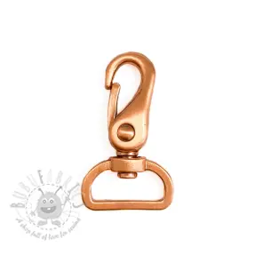 Metalowy karabińczyk 25 mm copper