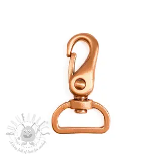 Metalowy karabińczyk 25 mm copper