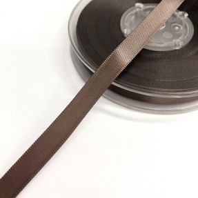 Saténová stuha obojstranná 9 mm brown