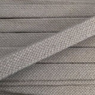 Bawełniany sznur płaski 15 mm light grey