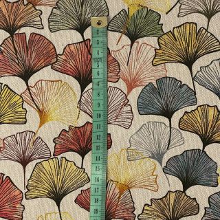 Tkanina dekoracyjna Linenlook Elegant ginko digital print