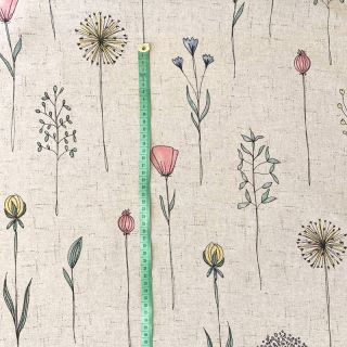 Tkanina dekoracyjna Linenlook Soft flower field