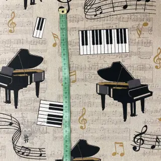 Tkanina dekoracyjna Linenlook Instrumental duet
