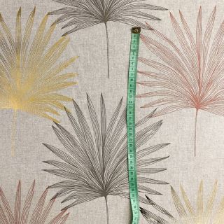Tkanina dekoracyjna Luxury palm metallic premium