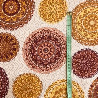 Tkanina dekoracyjna premium Mandala circle