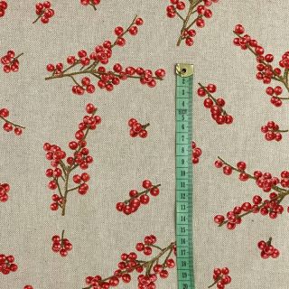 Tkanina dekoracyjna Linenlook Winter berry