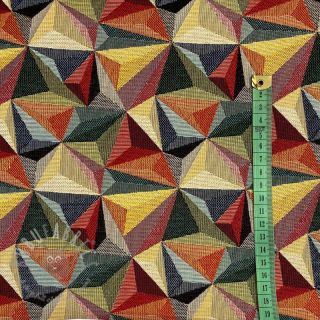 Tkanina dekoracyjna GOBELIN PREMIUM Colourful triangles