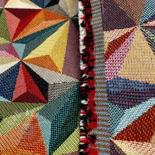 Tkanina dekoracyjna GOBELIN PREMIUM Colourful triangles