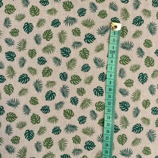 Tkanina dekoracyjna Linenlook premium Jungle Leaf Monstera