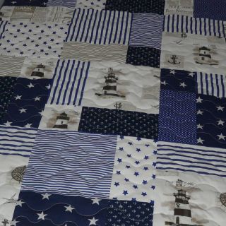 Bavlnená látka Stars navy