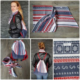 Bawełniany sznur 8 mm red