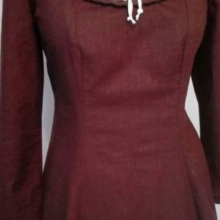 Len enzymatycznie prany dark brown