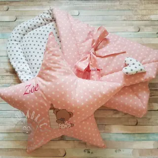 Bawełniana tkanina Petit stars mint