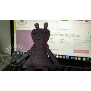 Bawełniana tkanina Petit dots lilac