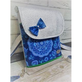 Sztuczna skóra ROCKS silver