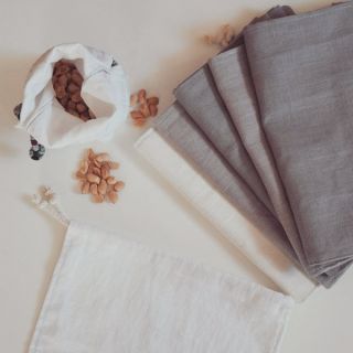 Len enzymatycznie prany grey