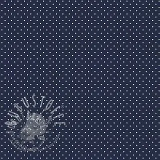 Bawełniana tkanina Petit dots navy