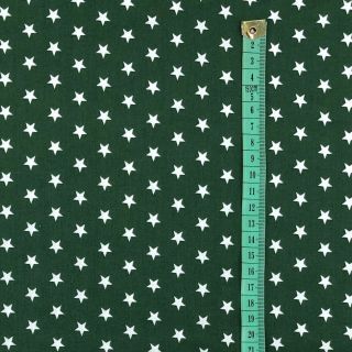 Bawełniana tkanina Petit stars dark green