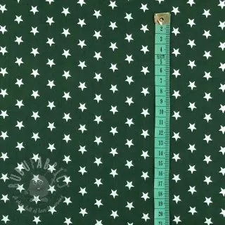 Bawełniana tkanina Petit stars dark green