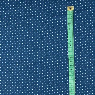 Bavlnená látka Petit dots indigo