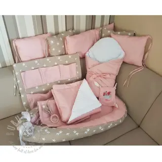Bawełniana tkanina Petit stars light rose