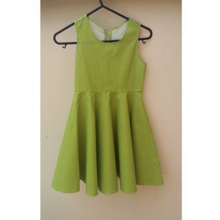Bavlnená látka Petit dots lime
