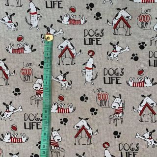 Tkanina dekoracyjna Linenlook Dogs life