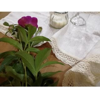 Len enzymatycznie prany beige