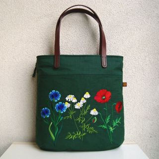 Len enzymatycznie prany dark green