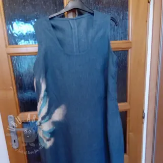 Len enzymatycznie prany blue