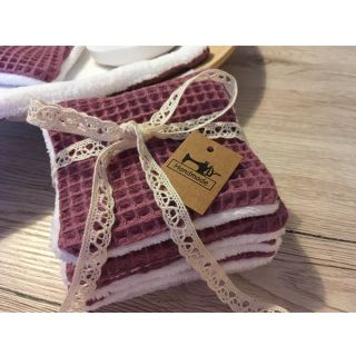 Wafel bawełniany mauve