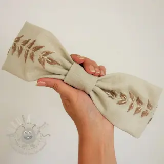 Len enzymatycznie prany beige