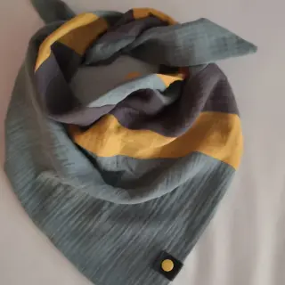 Muślin double gauze ochre ORGANIC