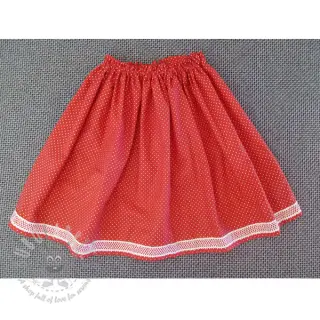 Bawełniana tkanina Petit dots red