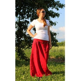 Ľan predpraný dark red