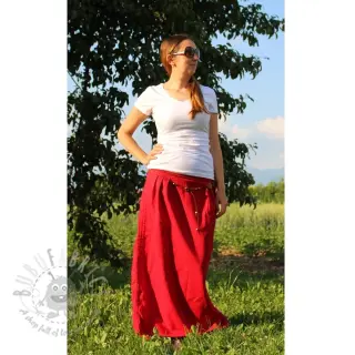 Len enzymatycznie prany dark red