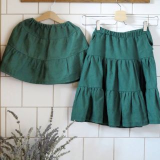 Ľan predpraný dark green