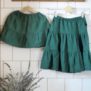 Len enzymatycznie prany dark green