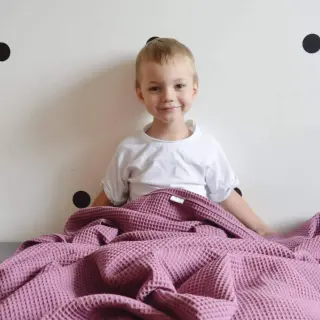 Wafel bawełniany mauve