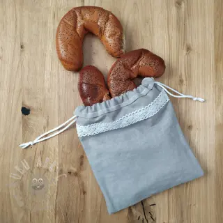 Len enzymatycznie prany grey