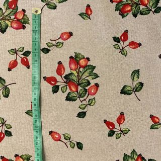 Tkanina dekoracyjna Linenlook Rosehip fresh garden