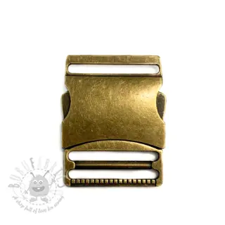 Metalowa klamra trójząb 40 mm messing