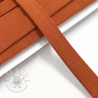 Guma płaska 15 mm dark orange