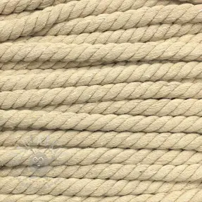 Bawełniany sznur skręcany 12 mm off white