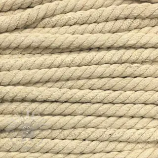 Bawełniany sznur skręcany 12 mm off white