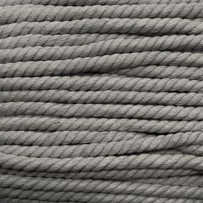 Sznurek bawełniany skręcany 12 mm grey