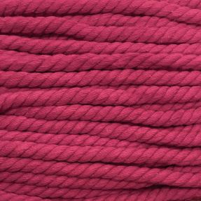 Sznurek bawełniany skręcany 12 mm fuchsia