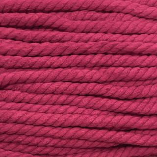 Sznurek bawełniany skręcany 12 mm fuchsia
