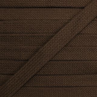 Sznurek bawełniany płaski 13 mm dark mocha