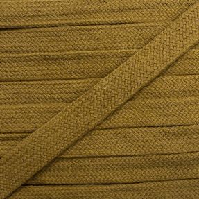 Bavlnená šnúra plochá 13 mm golden brown
